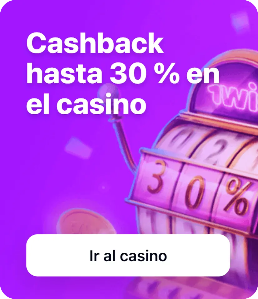 Cashback hasta 30% en el casino